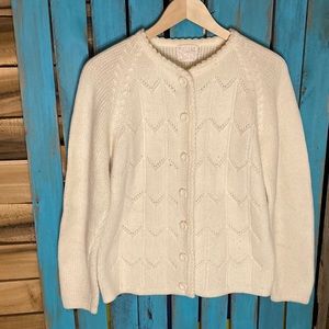 Vintage Sears cardigan sweater size small acrylic made in Japan